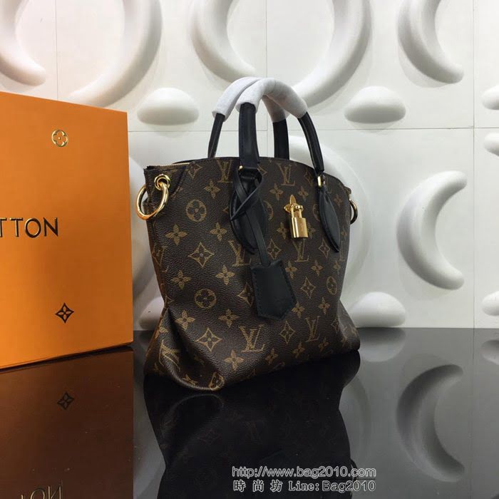 路易威登LV 頂級原單 FlowerBB拉鏈Tote手袋 柔軟的Monogram帆布 光滑的皮革手柄 金色金屬鮮花掛鎖 手提肩背斜挎包  YDH2580
